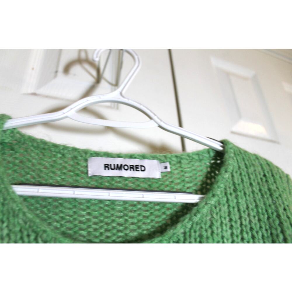 Rumored Sour Apple Milkshake Mohair Blend Sweater sz M - Picture 4 of 5